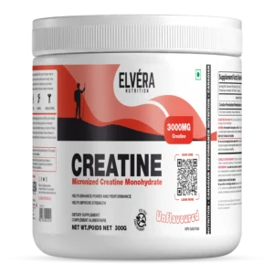 ELVERA Nutrition Micronized Creatine Monohydrate 300g | 100 Servings